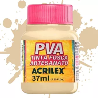 Tinta Pva Acrilex 37ml 538 Amarelo Pessego
