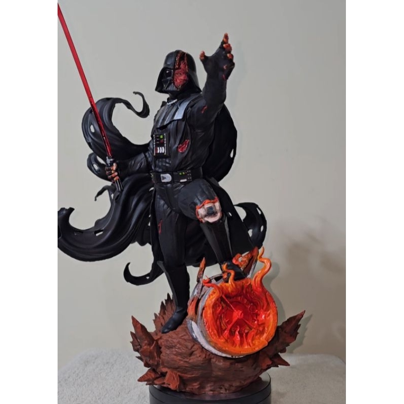 Action figure - Darth Vader em combate feito em resina.