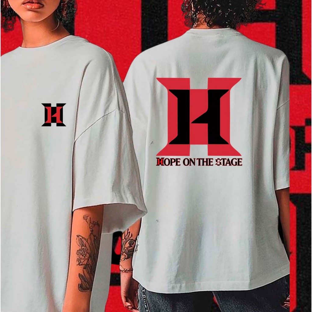 Camiseta algodão t-shirt setlist da turnê mundial 'HOPE ON THE