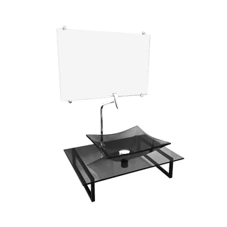Gabinete De Vidro Banheiro 40x40cm 50x40cm 60x40cm PPR Cores