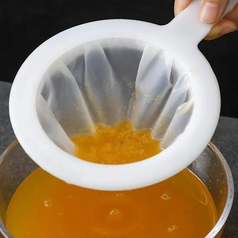 Malha Filtrante Reutilizável 200 Micras - Ideal para Leite, Soja, Iogurte e Chá