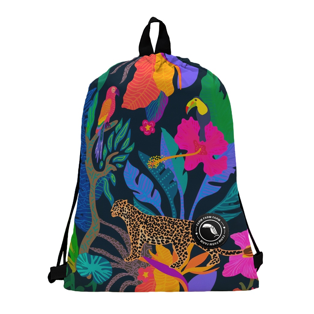 Mochila Saco Farm Rio Eco bag Saquinho Unissex Verão | Shopee Brasil