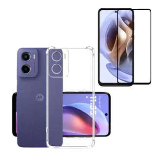 kit capa capinha case ANTI-IMPACTO + pelicula 3D P/ MOTOROLA G05/G06/G15/G24/G34/G35/G54/G55/G75/G84