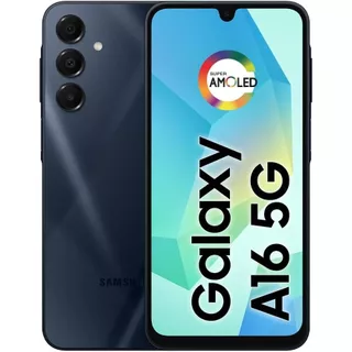 Samsung Galaxy A16 Tela Super AMOLED FHD+ 6,7 Polegadas 5G 4GB RAM 128GB Câmera 50MP FHD Azul Escuro