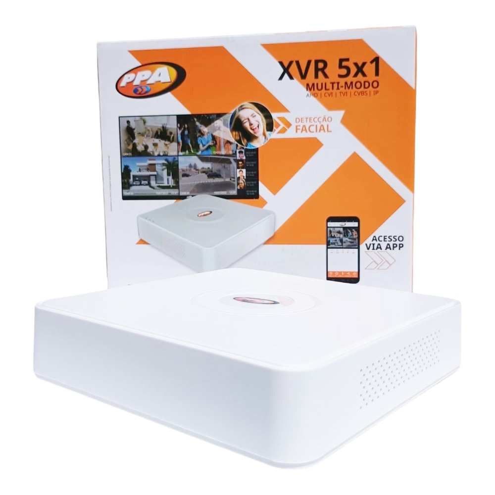 DVR XVR 5X1 MULTI-MODO 04 CANAIS SÉRIE 3 GPXV-3004 PPA | Shopee Brasil
