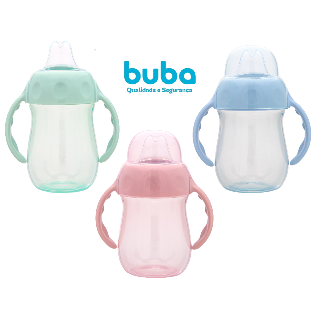 Copo de Treinamento Com Alça e Bico De Silicone 160ml Buba | Shopee Brasil