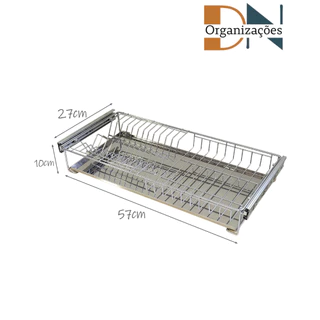 Escorredor de Embutir Deslizante 57cm