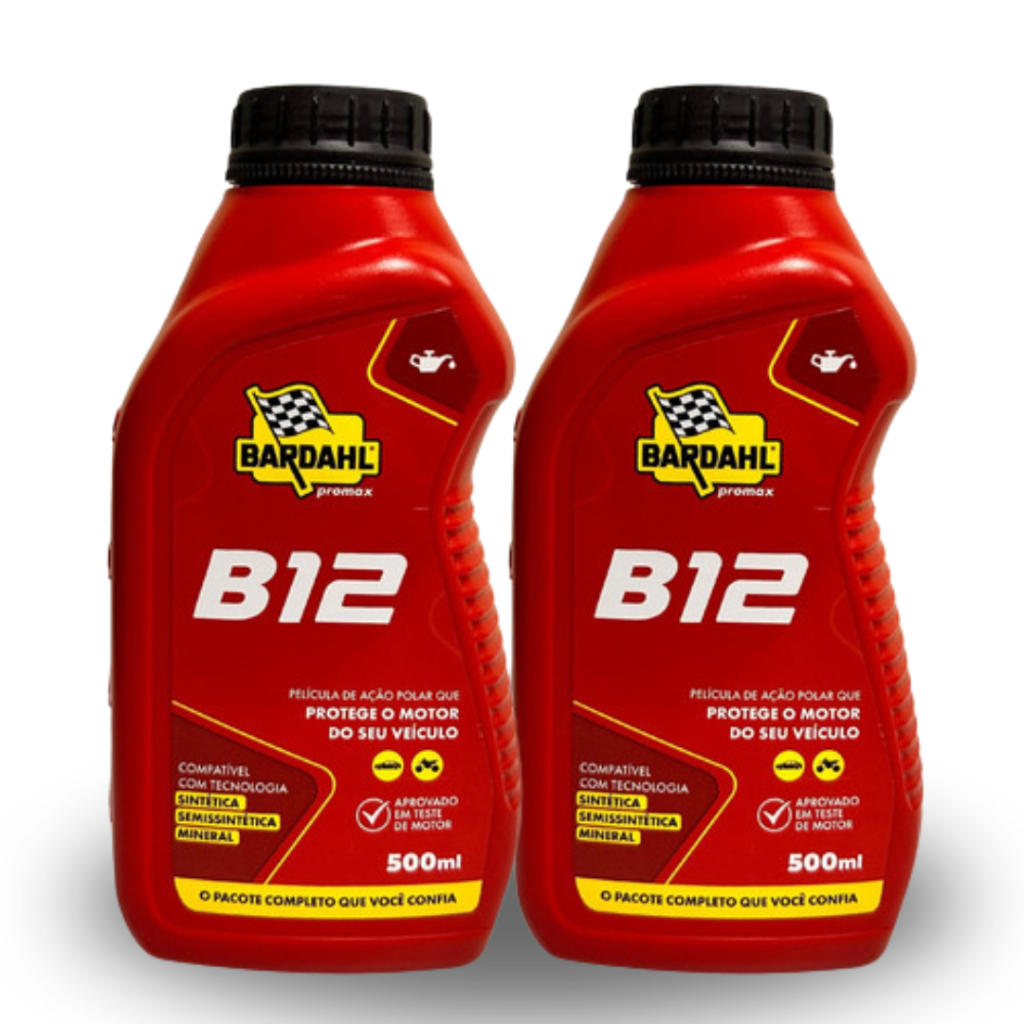 Kit Bardahl B12 – 2 Frascos de 500ml | Máxima Proteção e Performance ...
