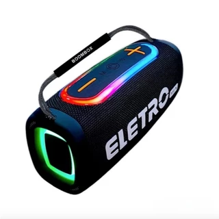 Caixa de som Portátil Boombox 50w - EL-1063 - Eletromex em Oferta na Shopee