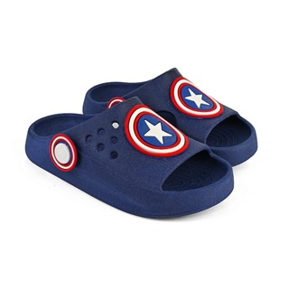 Chinelo infantil menino ARANHA E ESCUDO.Leve e antiderrapante.Drika Calçados.