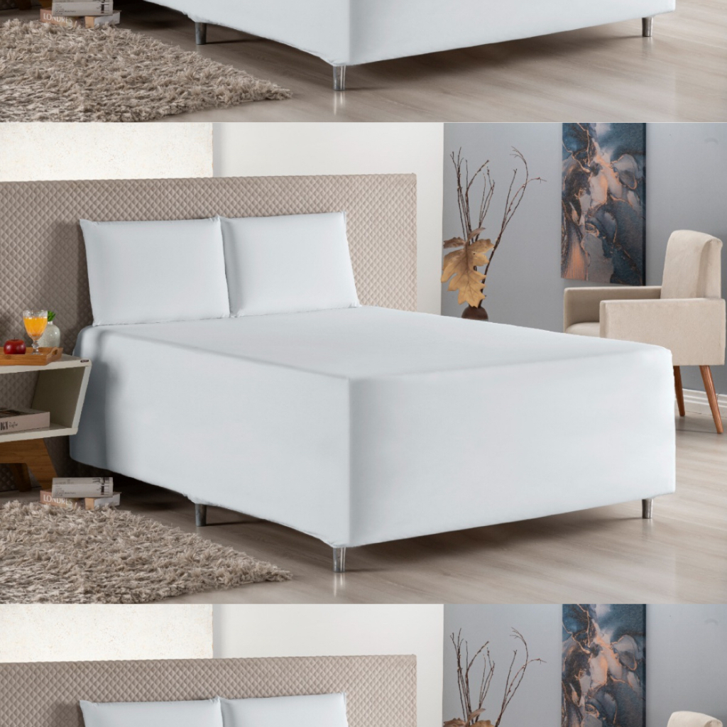 Capa Luva Linha Bulgari 400 Fios Para Cama Box Casal 3 Peças | Shopee ...