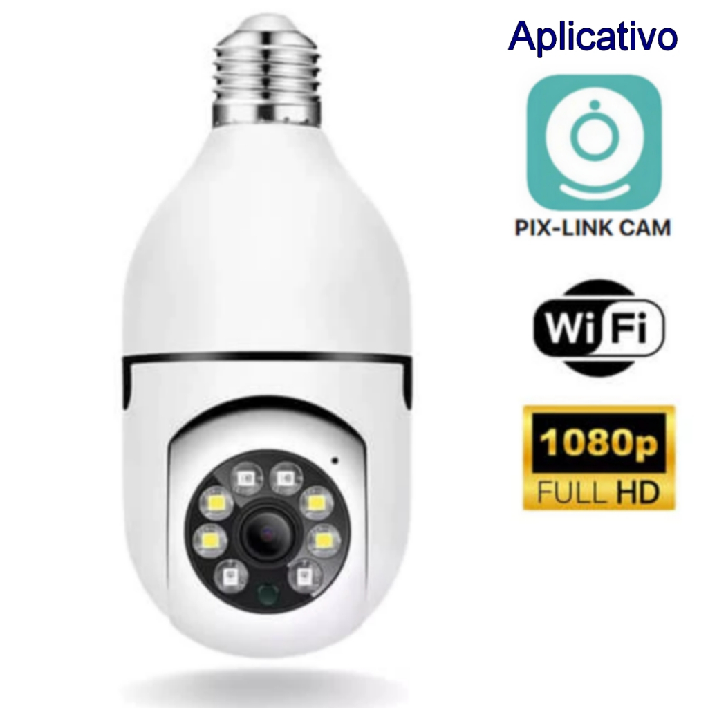 Câmera de segurança WI-FI IP [Aplicativo PIX-LINK CAM] | Shopee Brasil
