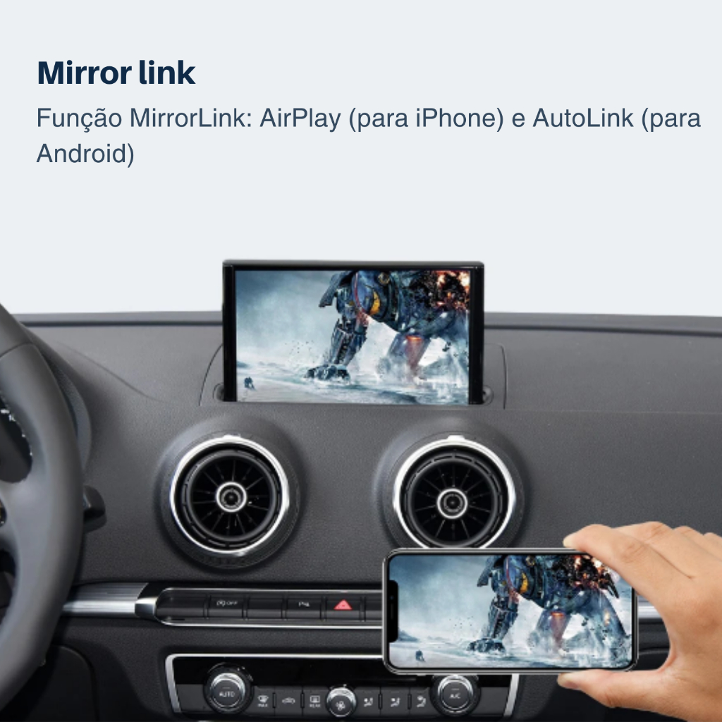 Módulo Carplay Plug and Play Apple Android Auto Audi A3 A5 A7 A8