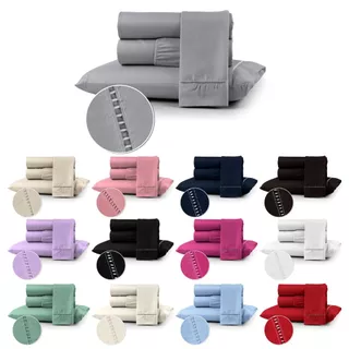 Kit Jogo de Lençol Berço Solteiro Casal Queen King 400 fios 02 e 03 Peças em Oferta na Shopee