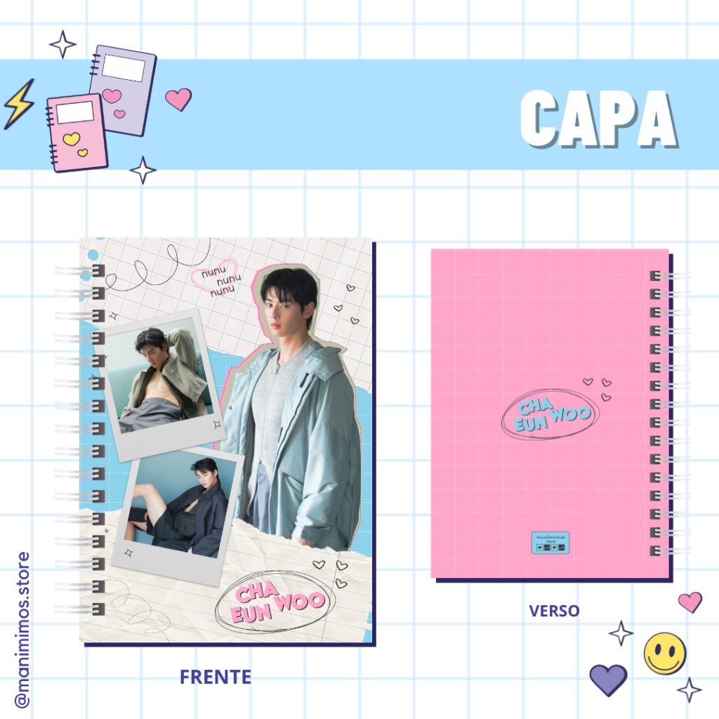 Caderno (DORAMA) - Cha Eun Woo | Shopee Brasil