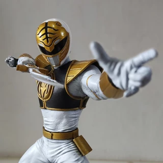 Power Ranger Branco - Escala 1/8 - Tokusatsu Action Figure Colecionável • PRONTA ENTREGA •