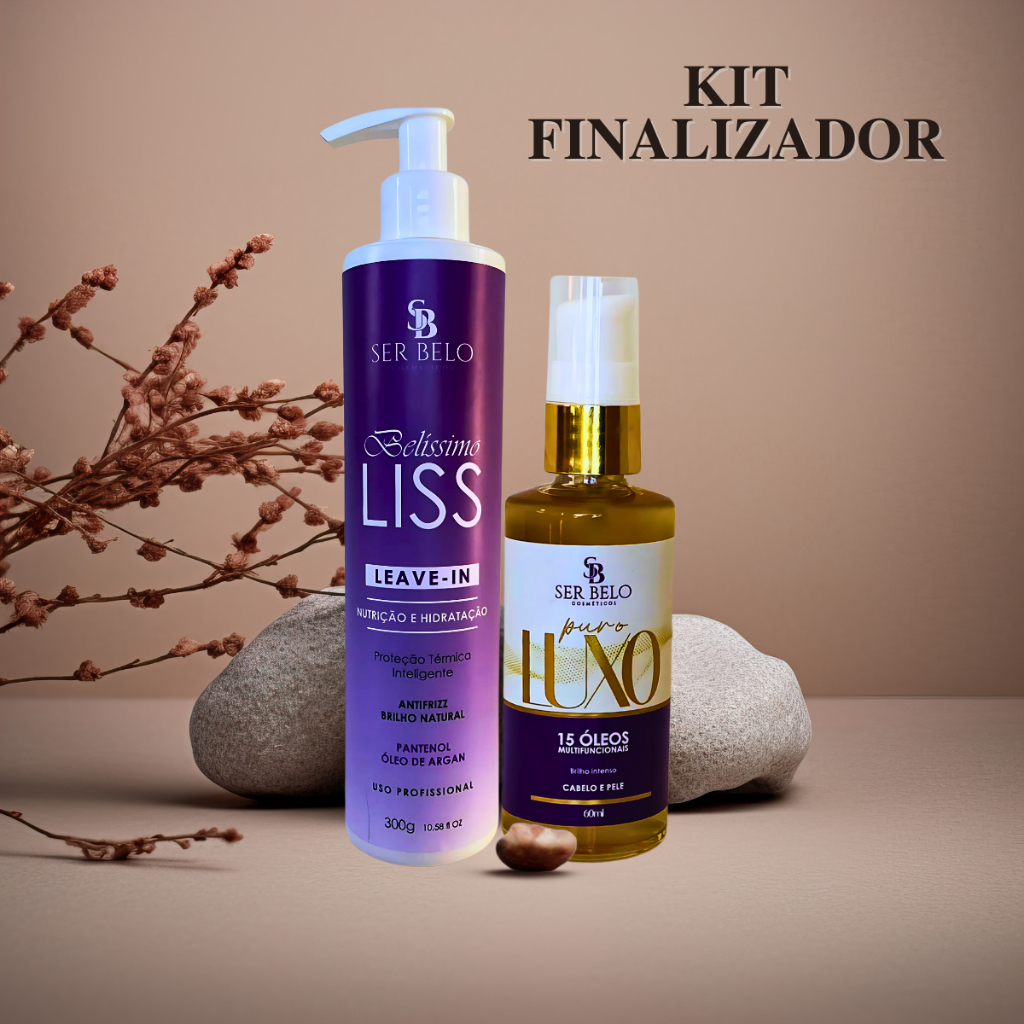 Kit de Tratamento Leave-in 300G + 15 Oleos Multifuncionais para Cabelos ...