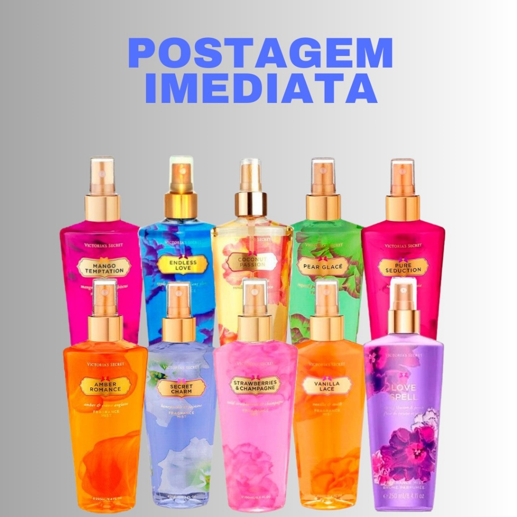 Body splash victoria fragrâncias a escolher 250 ml | Shopee Brasil