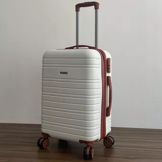 Mala de abordo 10KG,Mala de Viagem 10KG,Zíper Dupla,Rodinhas 360”,Material Alta Qualidade,Cor Branca em Oferta na Shopee