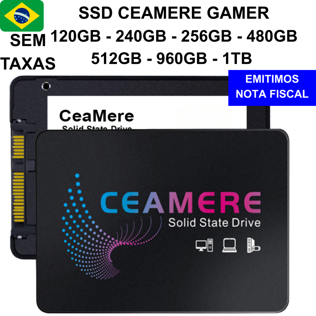 SSD Ceamere Gamer 120GB - 240GB - 360GB - 480GB - 512GB - 720GB