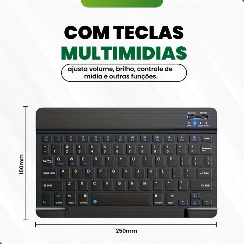 Imagem do produto Kit Teclado Mouse e Fone de Ouvido Bluetooth Sem Fio Compatível com Android iOS e Windows 2