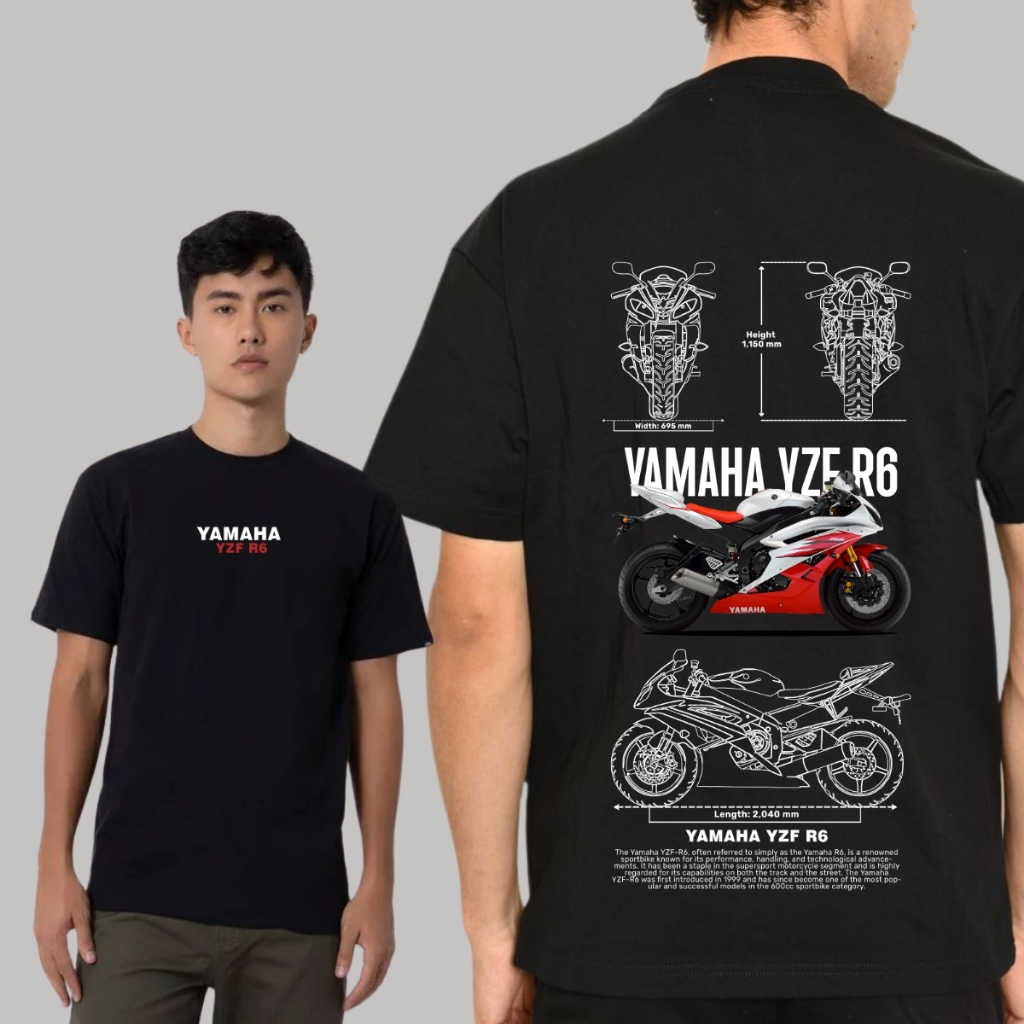 Camiseta Yamaha Yzf R6 Moto Streetwear Lançamento | Shopee Brasil