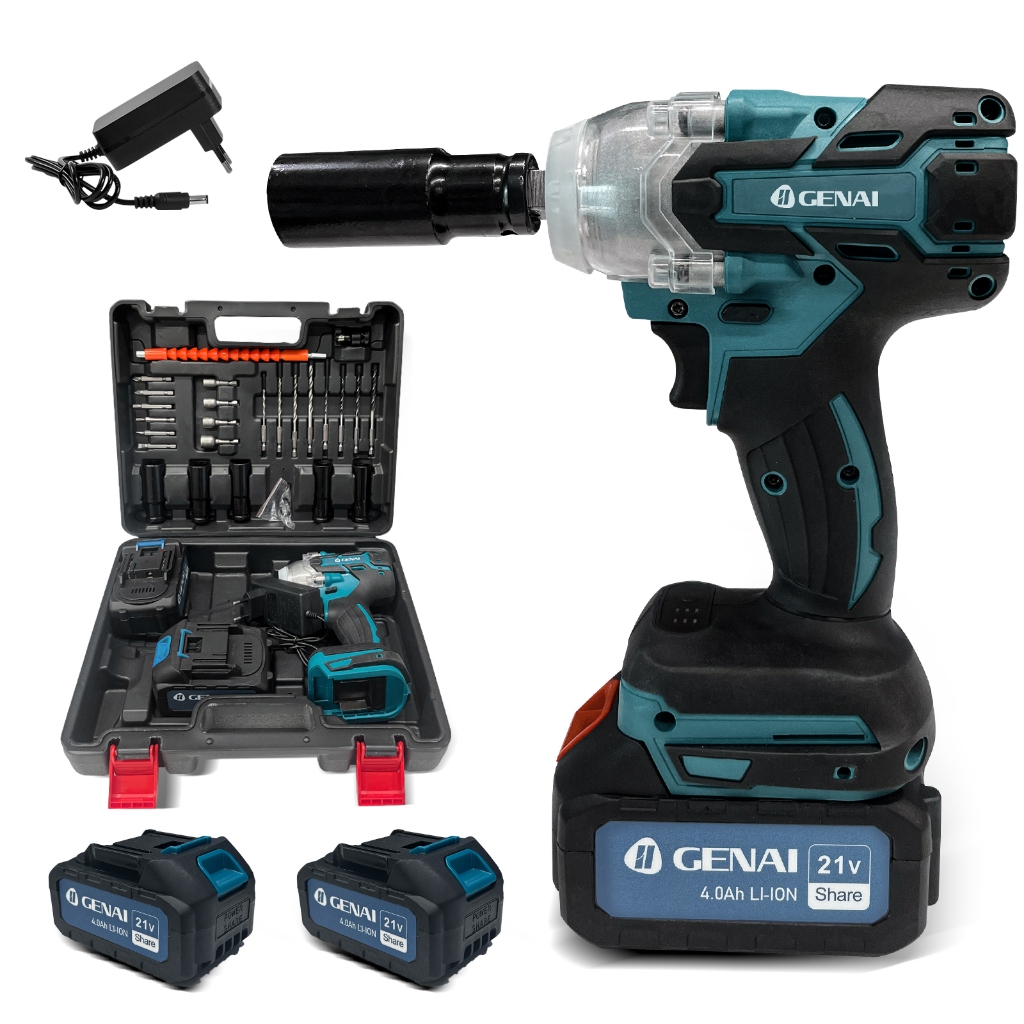 Chave de Impacto Elétrica Profissional Sem Escovas 68V - Torque