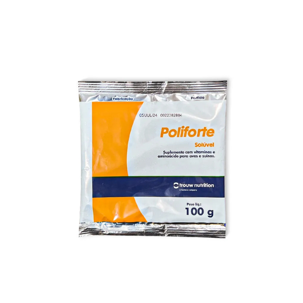 Poliforte Solúvel Para Aves e Suínos SACHE 100G ENVIO IMEDIATO | Shopee ...