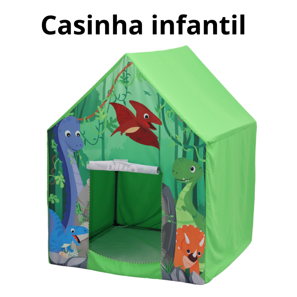 Casinha Barraca Cabana Tenda Infantil Brinquedo Menino Dinossauros ...