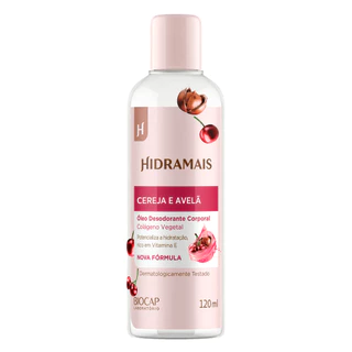 Hidramais Óleo Desodorante Corporal Cereja e Avelã 120ml em Oferta na Shopee