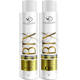 Kit Botox Orgânico Via Charm Cosméticos Uso Profissional 1 Lt