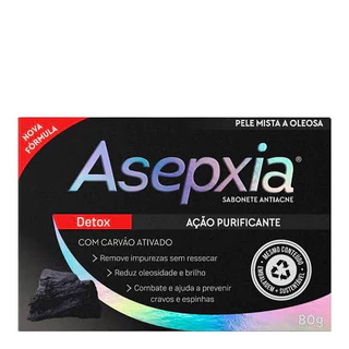 Sabonete Asepxia Detox Ação Purificante 80g em Oferta na Shopee