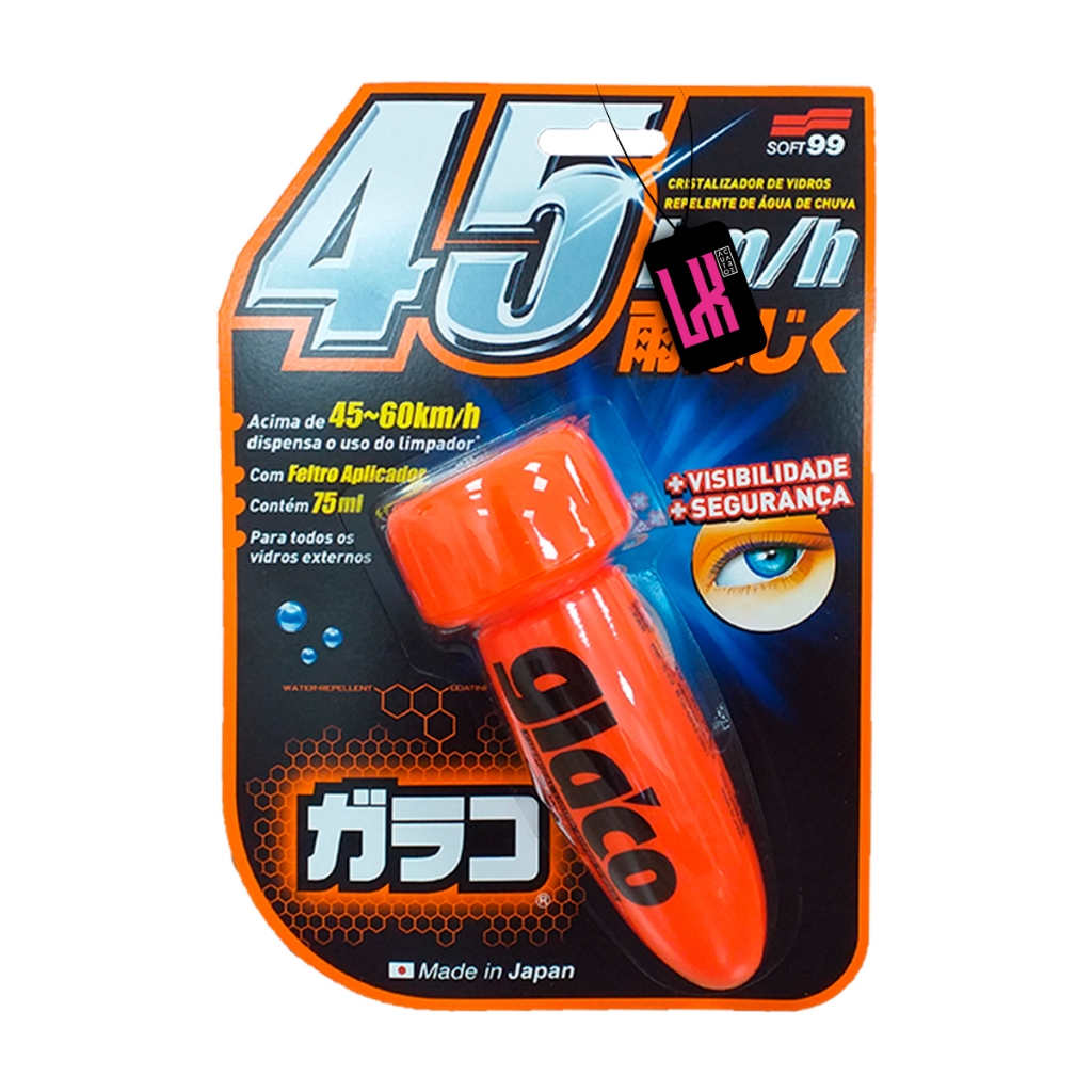 Imagem do produto Glaco 75ml Soft99 Cristalizador De Vidros Parabrisa Repelente De Água Proteção Visibilidade 2