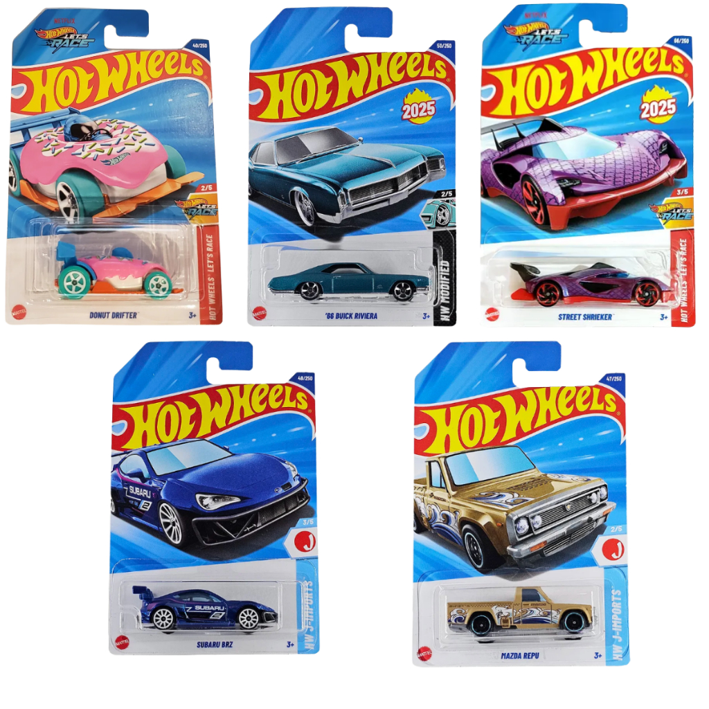 Kit 05 Carrinhos Hot Wheels - Edição Limitada Raros Mattel | Shopee Brasil