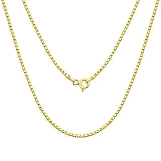 Corrente veneziana bem reforçada 0.7mm 45cm Ouro amarelo 18k em Oferta na Shopee