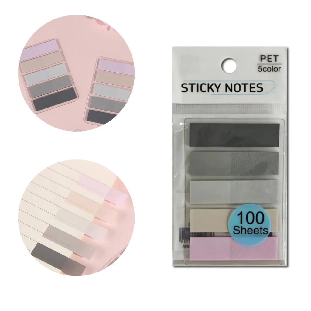 Kit com 3 Sticky Notes 5 Cores cada (Notas Adesivas) - Papelaria ...