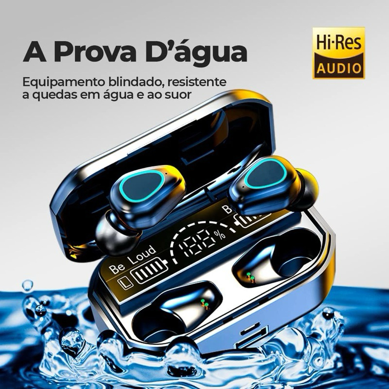 FONE SEM FIO BLUETOOTH M10 V5.1 COM ANTI RUÍDO COM ÓTIMA DURABILIDADE ...