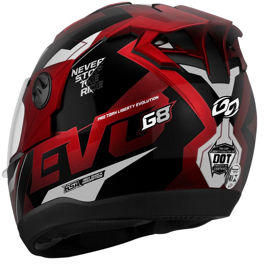Capacete Fechado Pro Tork Evolution G8 EVO com Viseira - foto 6