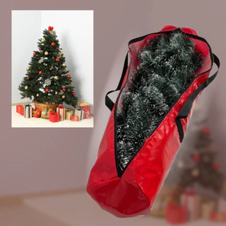 Capa/Bag Protetora para Guardar Árvores De Natal G Vermelha - Armazenamento e Transporte P, M, G