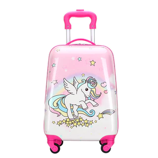 Mala Infantil ABS 47x29x20cm - Ideal para Escola e Viagem, Leve e com Rodinhas 360° em Oferta na Shopee