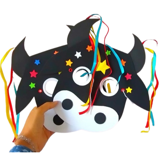 Máscara folclore bumba meu boi-dinossauro variadas lembrancinha festa ...