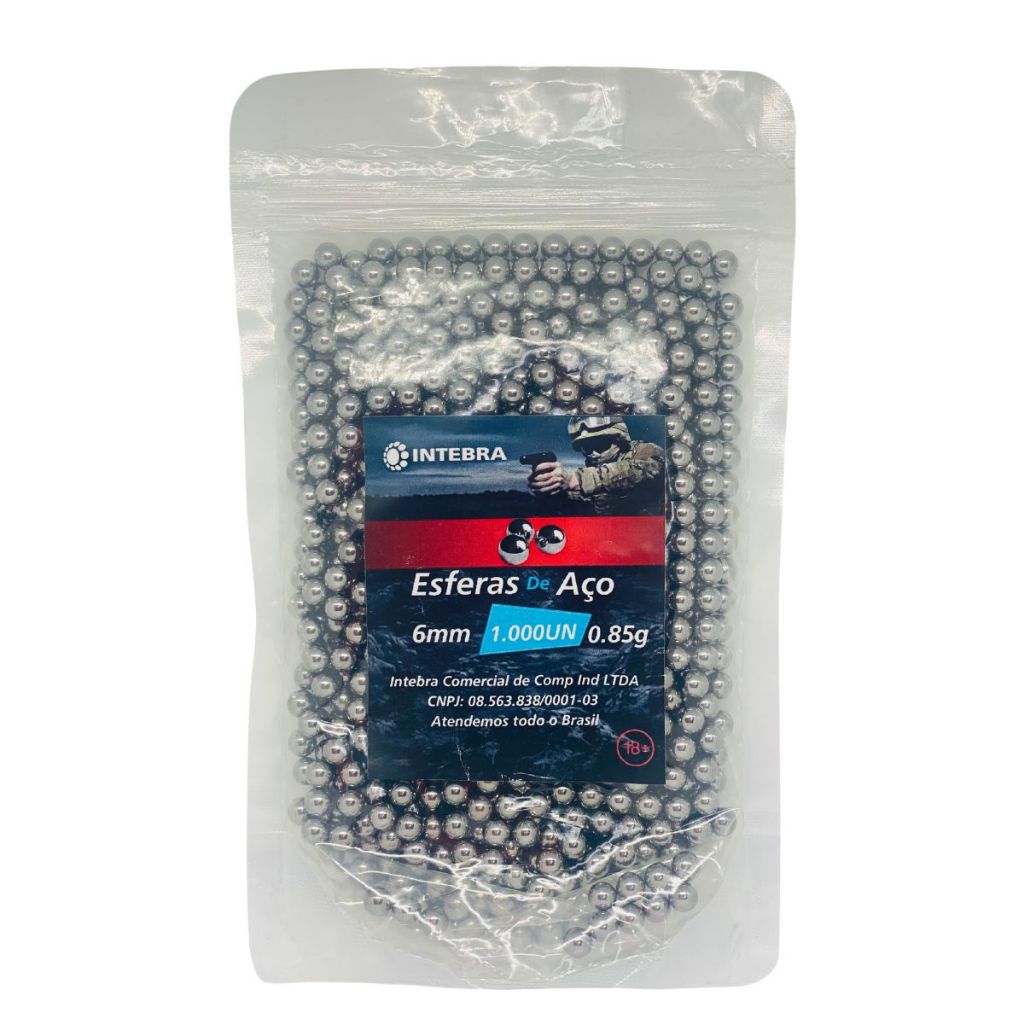 Bbs Munição Esfera Aço 1.000 Rounds 6mm - Alta qualidade e precisão ...