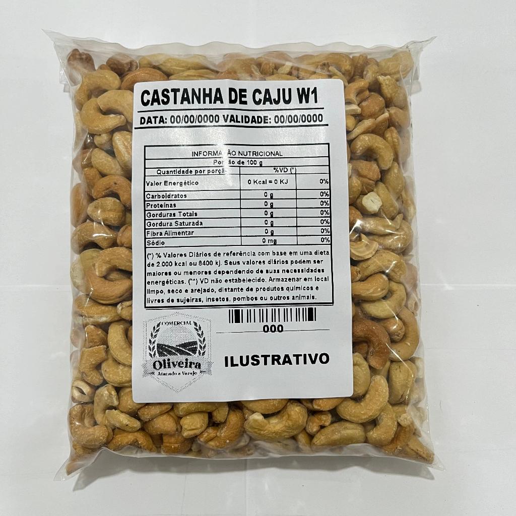 Castanha de Caju Torrada W1 500g | Shopee Brasil