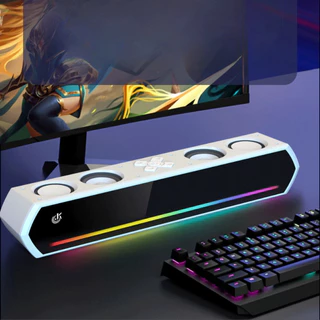 Caixa de Som Bluetooth Potente Com 4 Alto Falantes 30W Soundbar PC Notebook TV em Oferta na Shopee