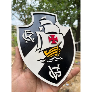 Quadro Vasco da Gama 3D em Alto Relevo – MDF3mm 20x20cm + Suporte +Brindes