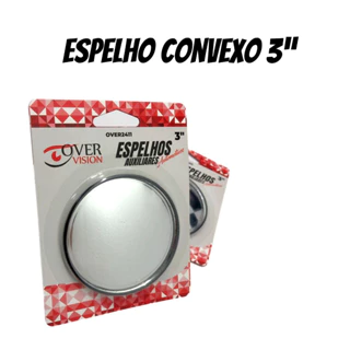 Par Espelhos Retrovisor Auxiliar -  Convexo Externo Caminhão, Ônibus, Van / 3'' - 7,5cm em Oferta na Shopee