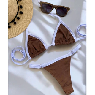 Biquíni Marquinha Duas Cores Cortininha em Oferta na Shopee