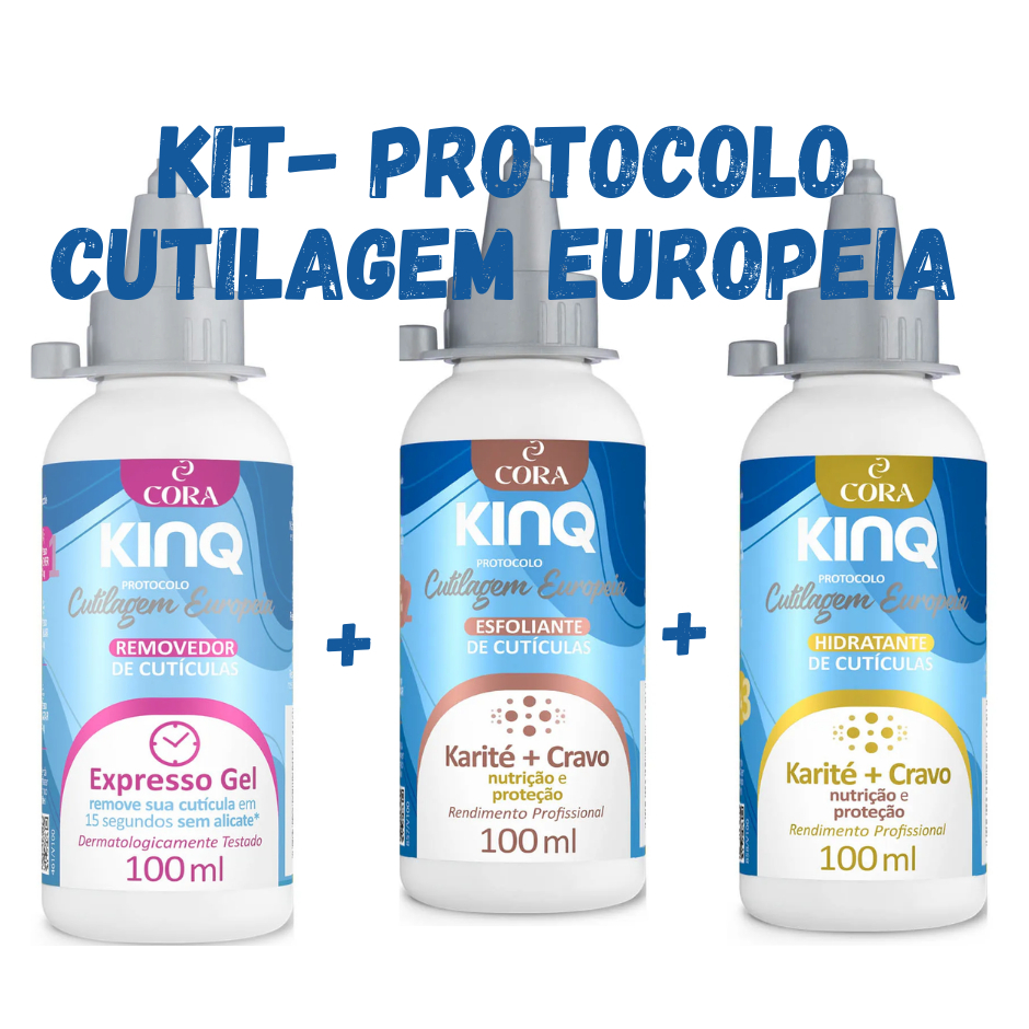 kit Cutilagem Europeia Kinq- Removedor de cutículas em gel, Esfoliante ...