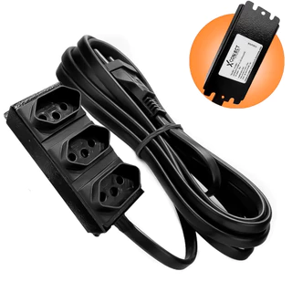 NOVA Extensão Elétrica Em Metal Profissional De 3m, 5m 20A Resistente Tripolar Casa Comércio Oficina em Oferta na Shopee