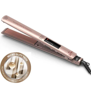 Prancha Gama Italy Elegance LED Keration Pro Micro Glitt Bivolt Rosé